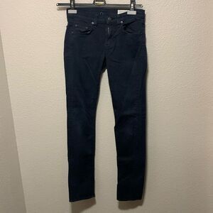 rag & bone Women’s Mid-Rise Skinny Jeans Size 25 (28x30) Navy Blue
